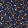 Printed Cotton POKOR Indigo / Gold22